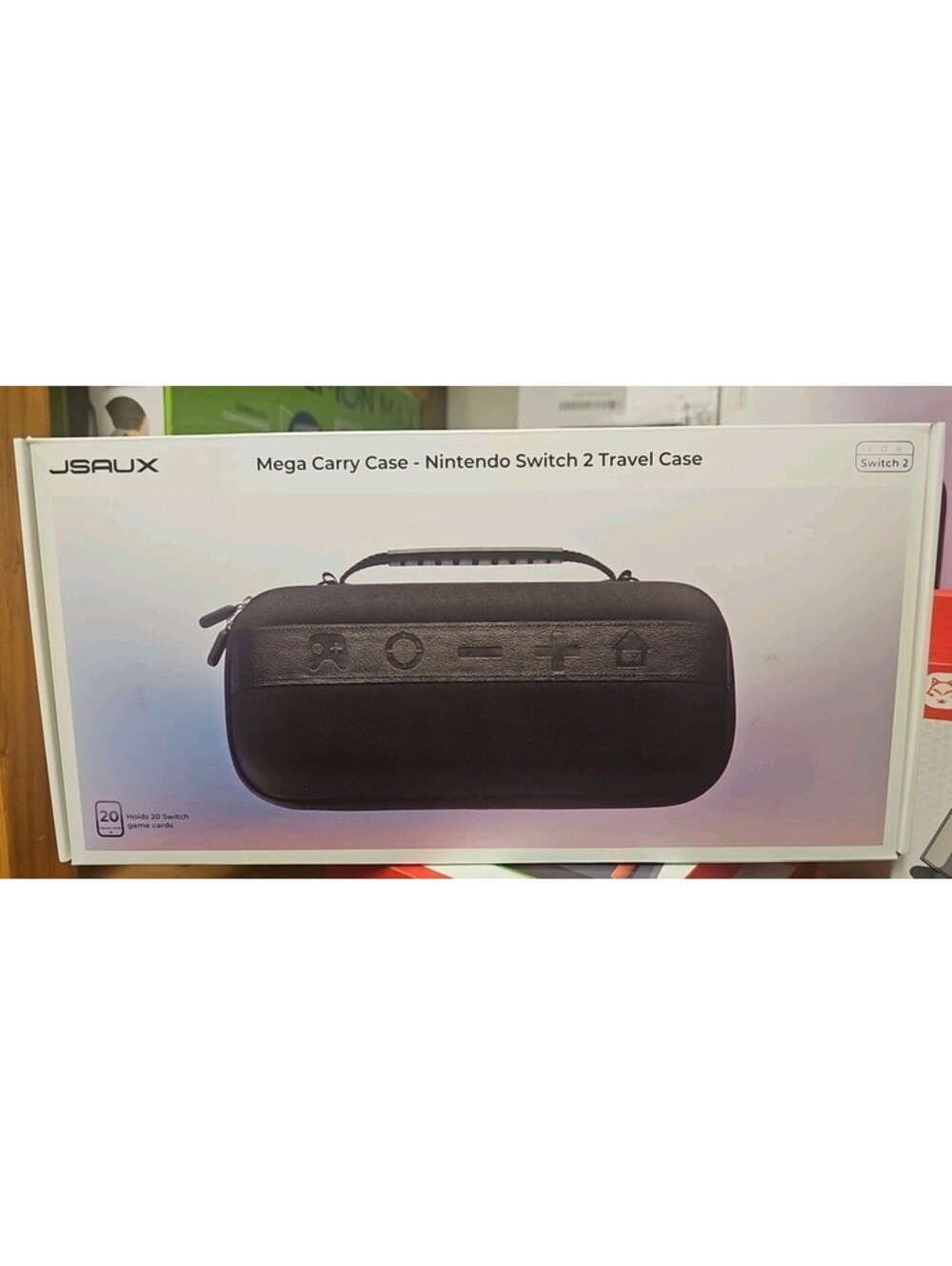 Jsaux Nintendo Switch Travel Case - Black